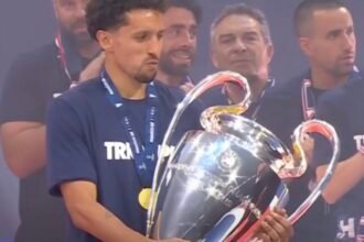 PSG with UCL Trophy