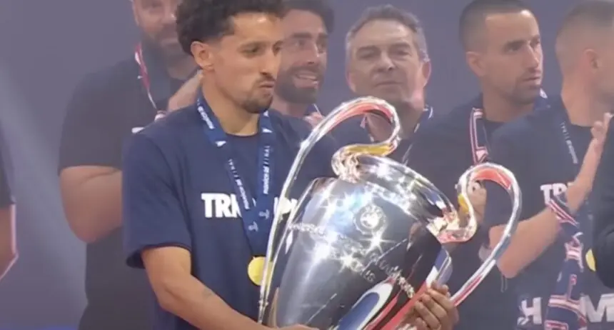 PSG with UCL Trophy