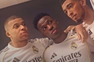 Real Madrid : Kylian Mbappé, Vincius and Jude Bellingham