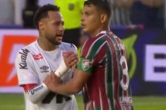 Neymar and Thiago Silva