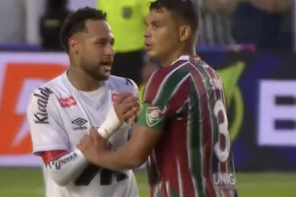 Neymar and Thiago Silva